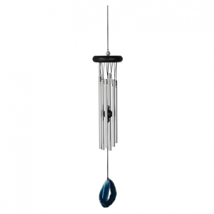 Carillon à vent Woodstock Chimes - Agate azur - 43cm