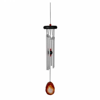 Carillon à vent Woodstock Chimes - Agate marron - 43cm