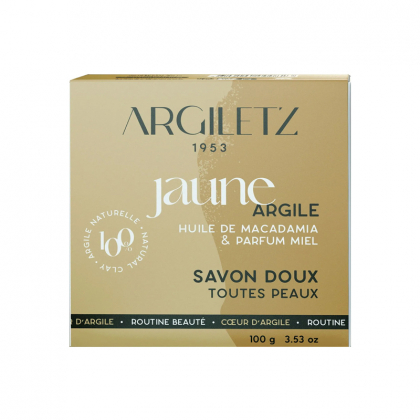 Savon doux et apaisant à l'argile jaune - 100g