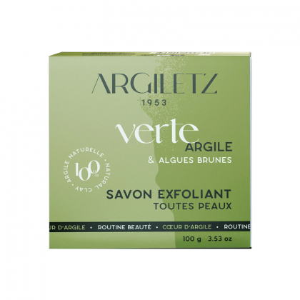 Savon exfoliant à l'argile verte - 100g