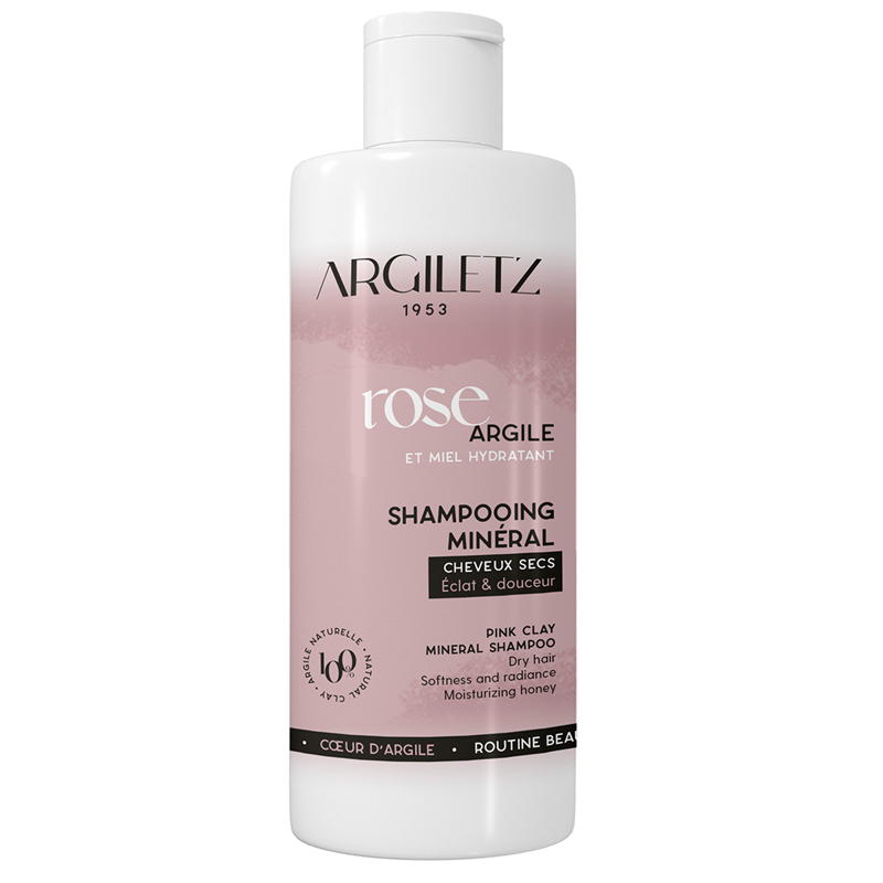 Shampoing à l'argile rose - Cheveux secs - 200ml