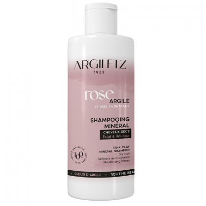 Shampoing à l'argile rose - Cheveux secs - 200ml