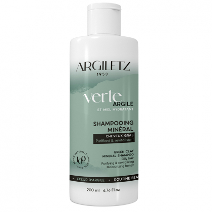 Shampoing à l'argile verte - Cheveux gras - 200ml