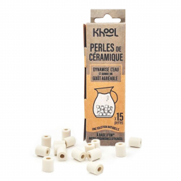 Perles de céramique - Boite de 15 perles