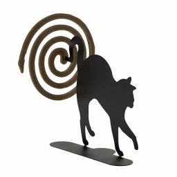 Porte spirale d'encens - Chat