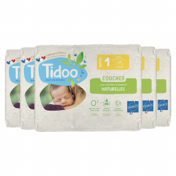 Couches écologiques - Taille 1 - 2/5 kg - Lot de 5x24