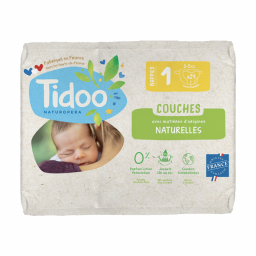 Couches écologiques - Taille 1 - 2/5 kg - Pack de 24