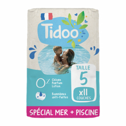 Couches de bain écologiques - Taille 5 - 12/18 kg - Pack de 11