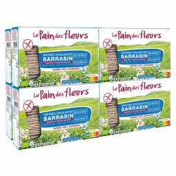 Tartines craquantes au sarrasin sans sel sans gluten - Lot de 8x300g