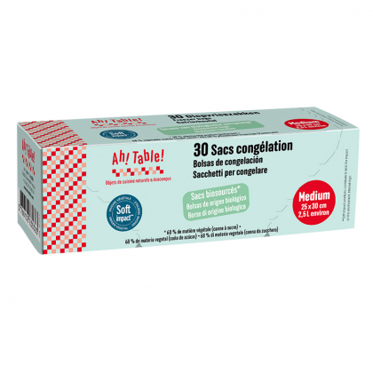 Sacs de congélation écologiques - Taille M - Boite de 30