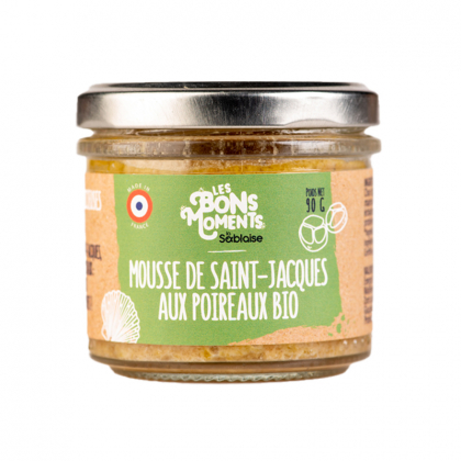 Mousse de St-Jacques aux poireaux bio - 90g