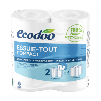 Essuie tout compact et écologique - Lot de 2