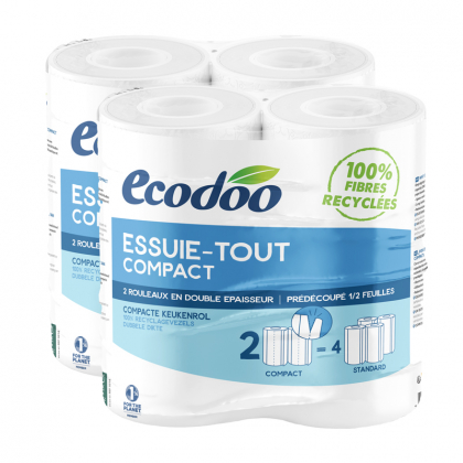 Essuie tout compact et écologique - Lot de 4