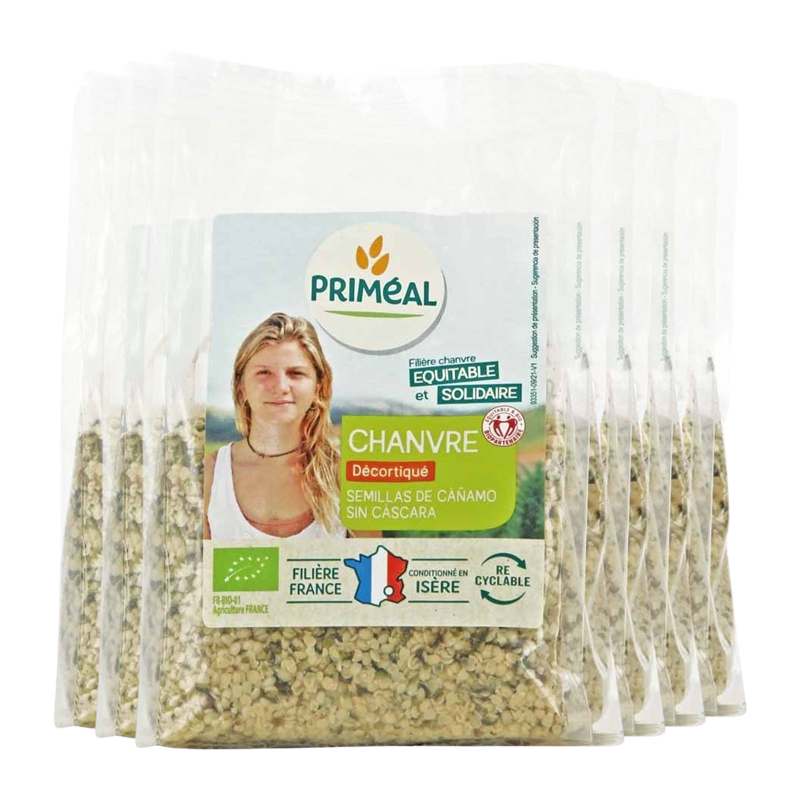 Graines de chanvre décortiquées - Lot de 6x200g