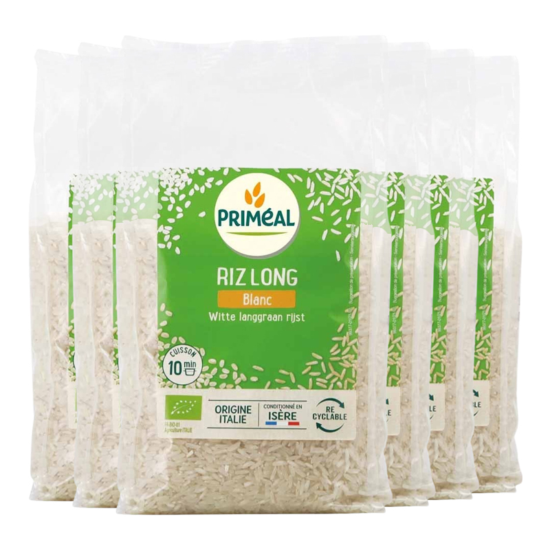 Riz long blanc - Lot de 6x1kg