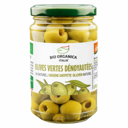 Olives vertes dénoyautées au naturel - 280g