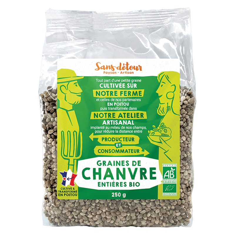 Graines de chanvre bio - 250g
