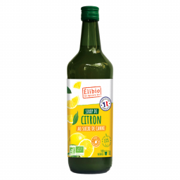 Sirop de citron bio au sucre de canne - 1L