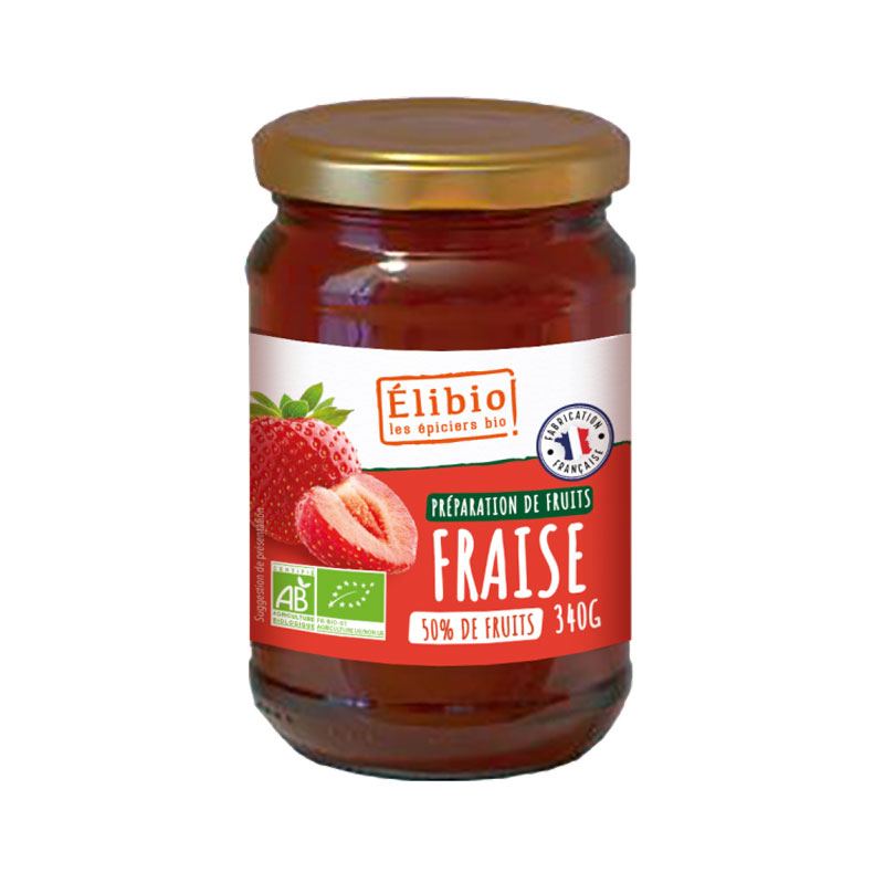 Préparation de fraises bio - 340g