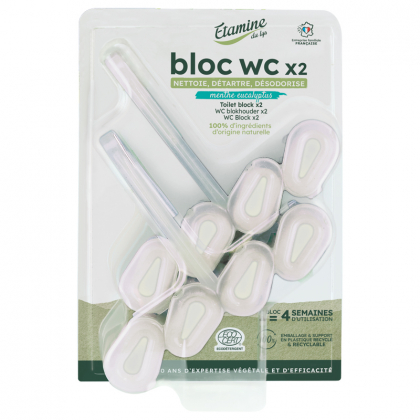 Bloc WC écologique - Menthe Eucalyptus - 2x50g