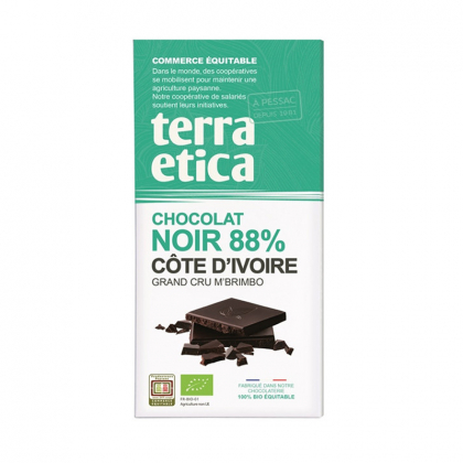 Chocolat noir 88% Côte d'Ivoire - 100g