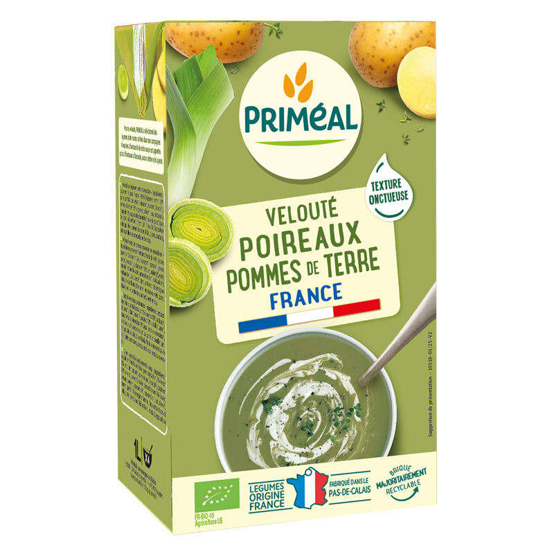 Velouté onctueux aux poireaux et pommes de terre - Origine France 1L