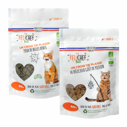 Friandises mixtes pour chat - Lot de 2 x 80g