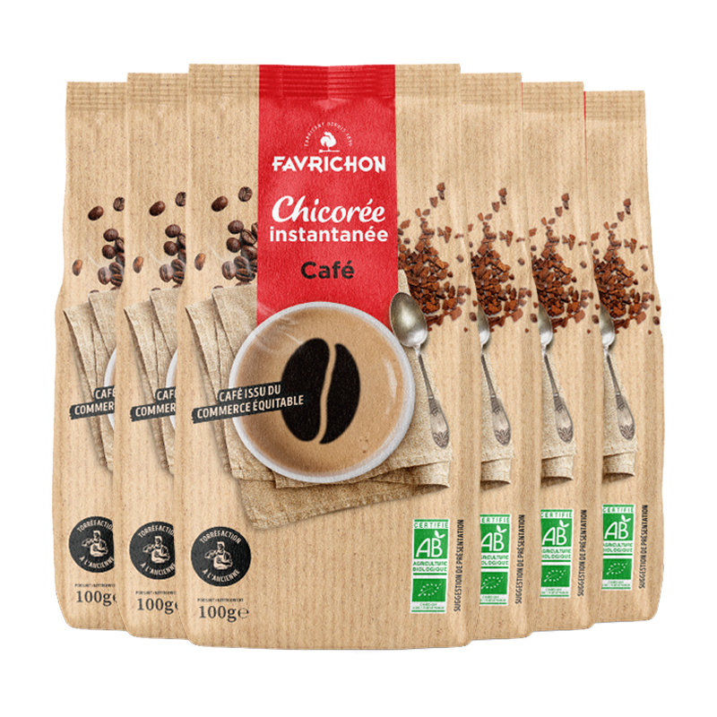 Chicorée bio instantanée au café - Lot de 6x100g