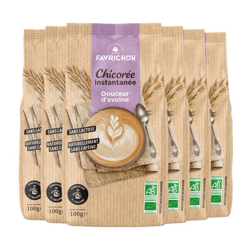 Chicorée bio instantanée douceur avoine - Lot de 6x100g