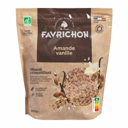Muesli bio croustillant - Amande vanille - 450g