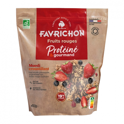 Muesli bio protéiné - Fruits rouges - 450g