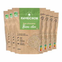 Son d'avoine bio - Lot de 6x250g