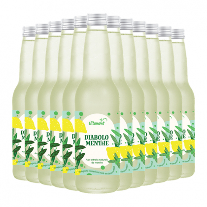 Diabolo menthe bio - Lot de 12x33cl