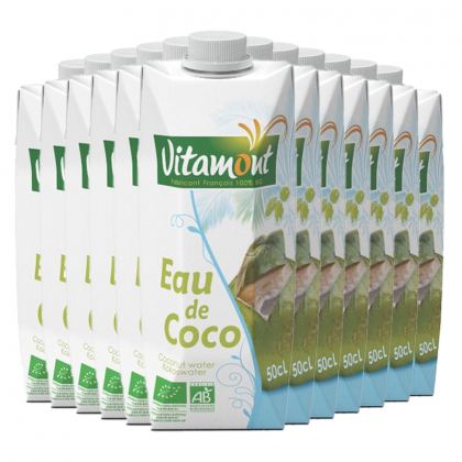 Eau de coco bio - Lot de 12x50cl