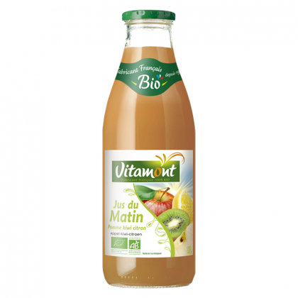 Jus du matin pomme, kiwi, citron bio - 1L
