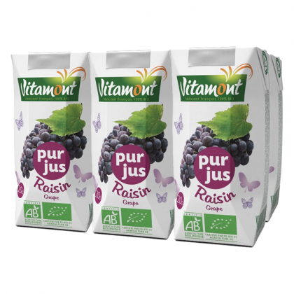 Jus de raisin rouge bio - 6x20cl