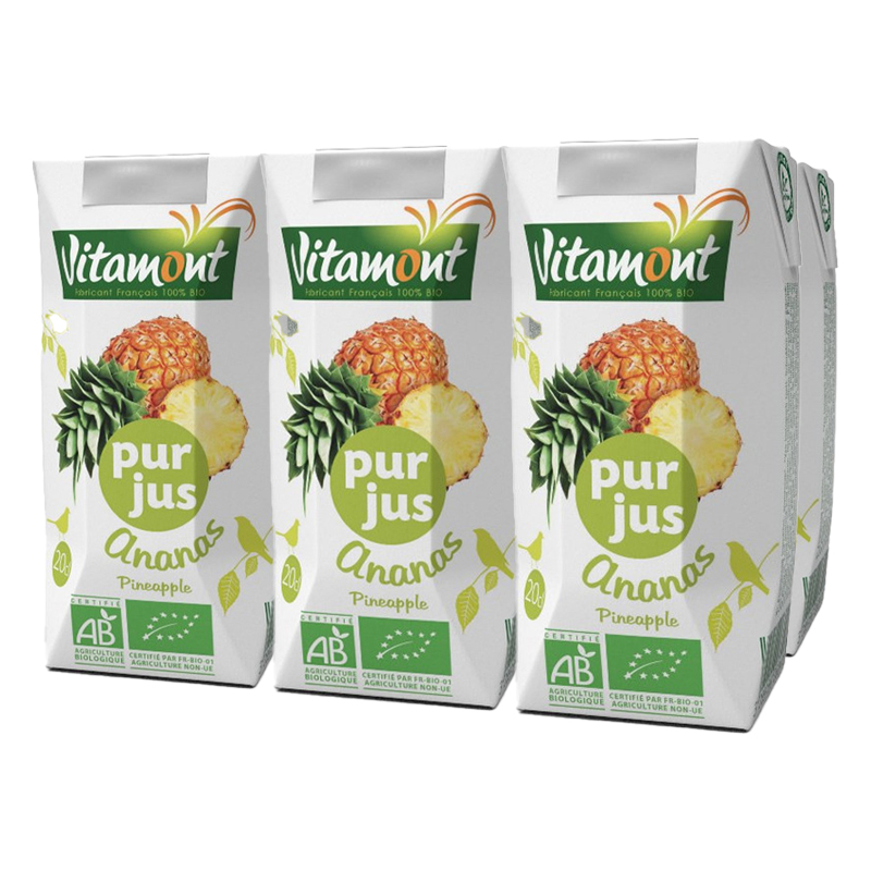 Pur jus d’ananas bio - 6x20cl
