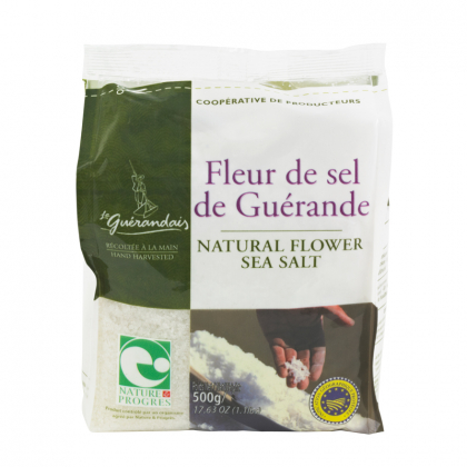 Fleur de sel de Guérande - IGP Nature et Progrès - 500g