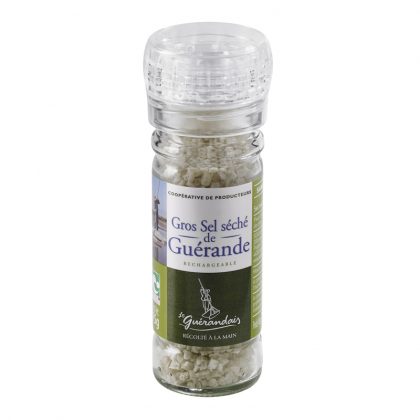 Gros sel de Guérande séché- IGP Nature et Progrès - 75g