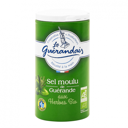 Sel fin de Guérande aux herbes bio - IGP Nature et Progrès - 350g