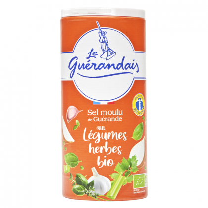 Sel fin de Guérande aux légumes et herbes bio - IGP Nature et Progrès - 250g