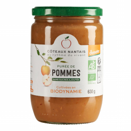 Purée de pommes bio Demeter - 630g