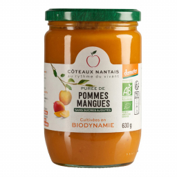 Purée de pommes et mangues bio Demeter - 630g