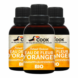 Extrait naturel d'eau de fleur d'oranger - Lot de 3x50ml