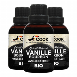 Extrait naturel de vanille bourbon - Lot de 3x40ml