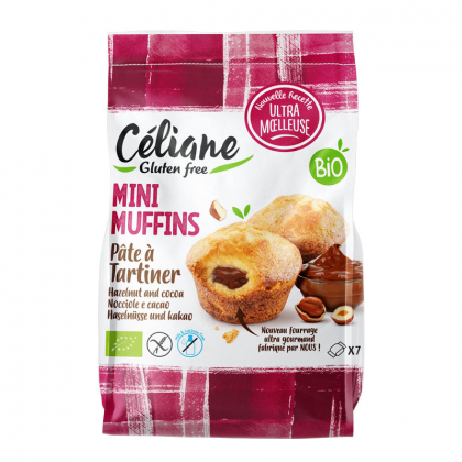 Mini muffins pâte à tartiner bio sans gluten - 200g