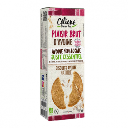Biscuits bio sans gluten - Avoine nature - 130g