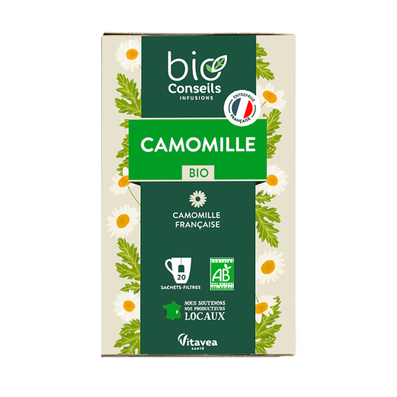 Infusion bio - Camomille de France - Boite de 20 sachets