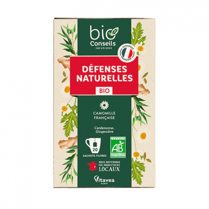 Infusion bio - Défenses naturelles - Boite de 20 sachets
