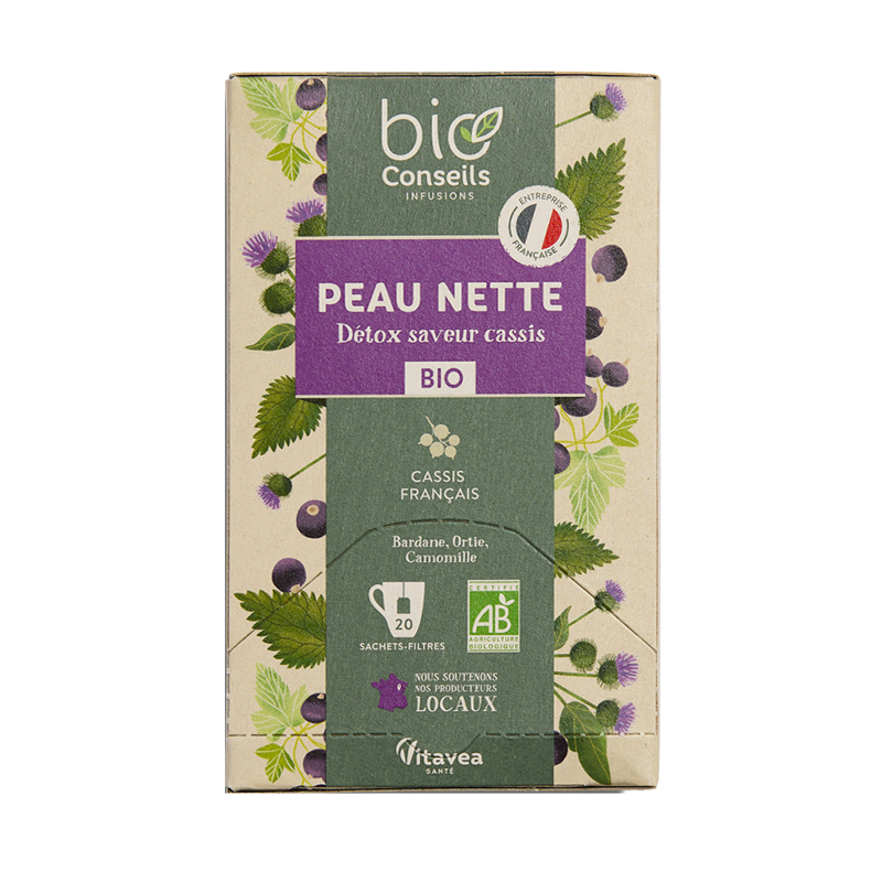 Infusion bio - Peau nette - Boite de 20 sachets
